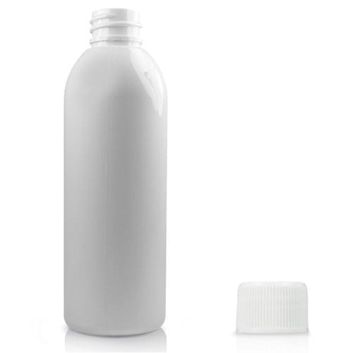100ml white PET plastic bottle white screw cap