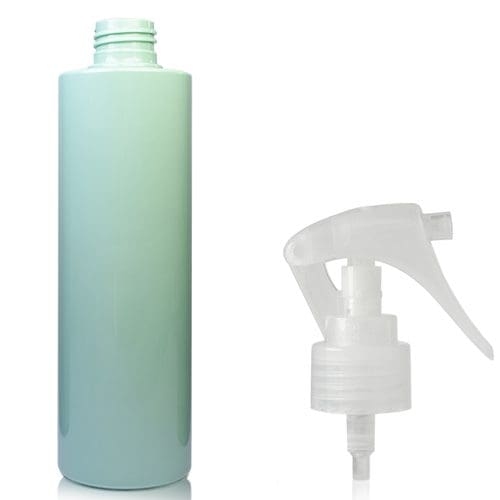 250ml Green Plastic Bottle w NT