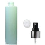250ml Green Plastic Bottle w silver spray
