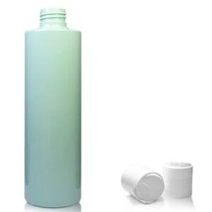 250ml Green Plastic Bottle w white disc