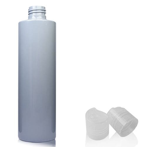 250ml Grey Plastic Bottle w nat disc