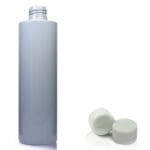 250ml Grey Plastic Bottle w white screw cap