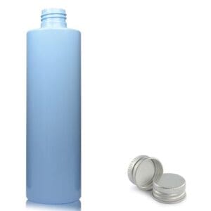 250ml Light Blue Plastic Bottle w ali cap
