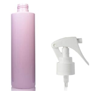 250ml Pink Plastic Bottle w WT