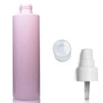 250ml Pink Plastic Bottle w s white spray
