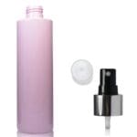 250ml Pink Plastic Bottle w silver spray