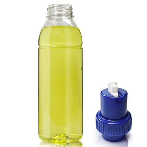 330ml Plastic Juice Bottle With Cap Ampulla Drinks Packaging