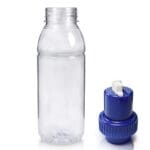 330ml Plastic Juice Bottle with blue nozzle