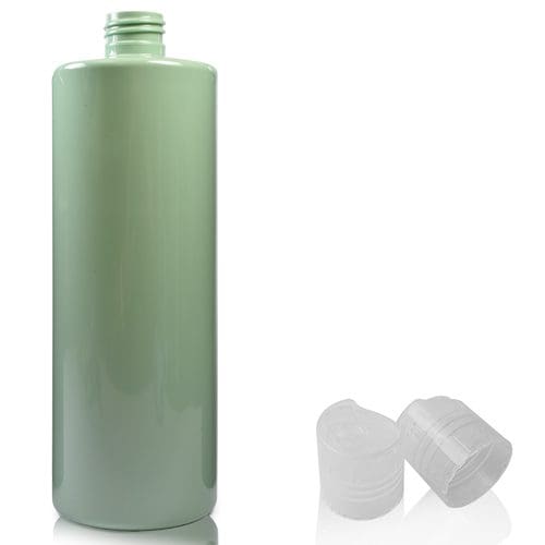 500ml Green Plastic Bottle with nat disc