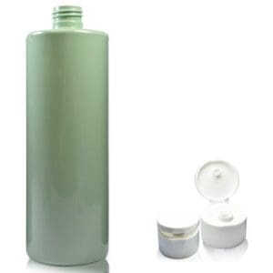 500ml Green Plastic Bottle with white flip