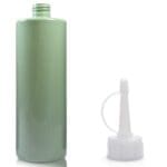 500ml green Plastic Bottle with spout cap