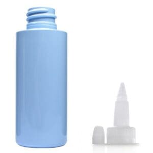 50ml Blue Plastic bottle with spout