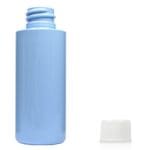 50ml Blue Plastic bottle with white screw