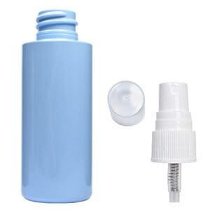50ml Blue Plastic bottle with white spray