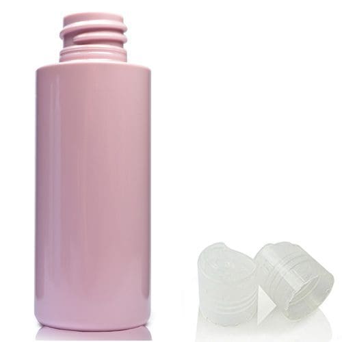 50ml Pink Plastic bottle with nat disc