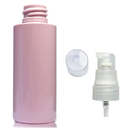 50ml Pink Plastic bottle with nat pump