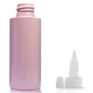 50ml Pink Plastic bottle with spout
