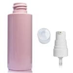 50ml Pink Plastic bottle with white pump