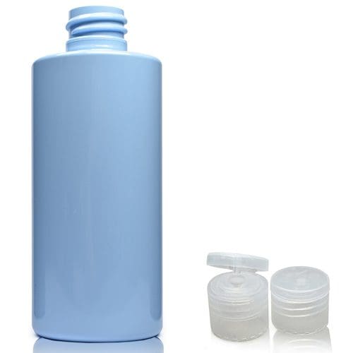 100ml Blue Plastic bottle with nat flip