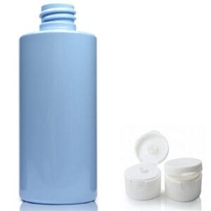 100ml Blue Plastic bottle with white flip