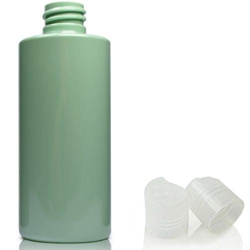 100ml Green Plastic bottle with nat disc