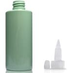 100ml Green Plastic bottle with spout