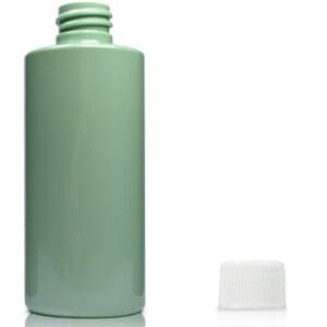 100ml Green Plastic bottle with white screw