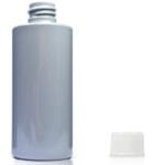 100ml Grey Plastic bottle with white screw