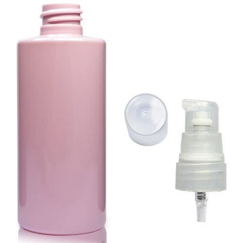 100ml Pink Plastic bottle with nat pump
