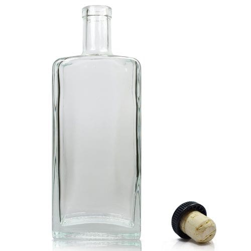 500ml Glass Amsterdam Bottle & Cork Cap Ampulla Packaging Limited