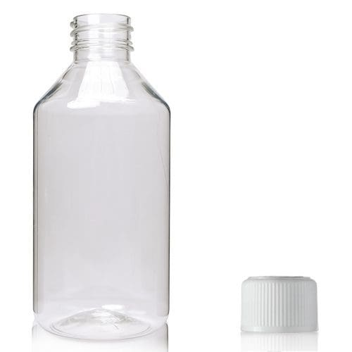 Child Resistant 250ml Clear PET Bottle Ampulla Ltd 0161 367 1414