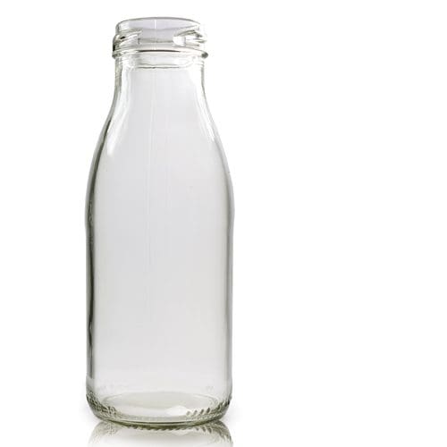 250ml Clear Glass Milk Bottle Ampulla 0161 367 1414