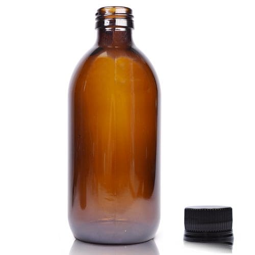 330ml Amber Glass Juice/Kombucha Bottle With Juice Cap Ampulla