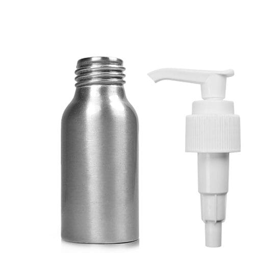 50ml Brushed Aluminium Lotion Bottle Metal Packaging Ampulla Ltd