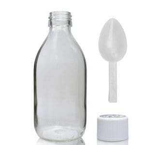 250ml Clear Glass Syrup Bottle