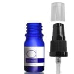 5ml Blue Glass Skincare Bottle With Lotion Pump