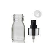 30ml Clear Glass Medicine Bottle With Luxury Atomiser Spray