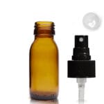 60ml Amber Glass Medicine Bottle With Atomiser Spray