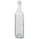 750ml Clear Glass Wine Bottle