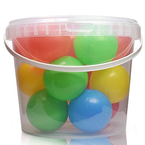 Clear plastic bucket with handle discount