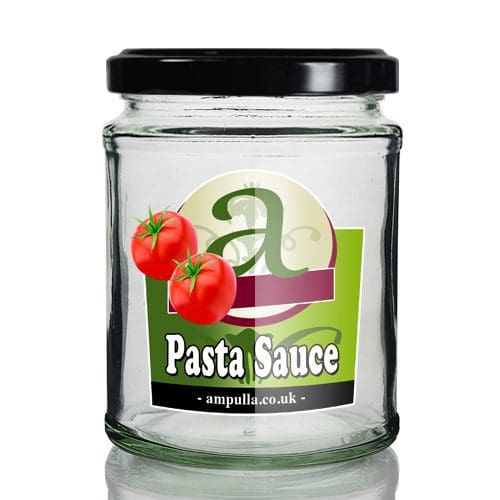500ml Clear Glass Pasta Sauce Jar With Lid Ampulla Ltd
