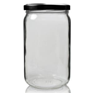 720ml Clear Glass Food Jar With Lid