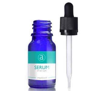 10ml Blue Glass Serum Bottle With CRC Pipette