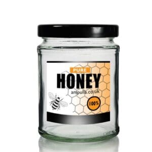 300ml Clear Glass Honey Jar With Lid
