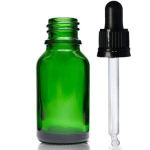 15ml Green Dropper Bottle With pipette