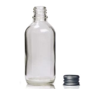 60ml Clear Glass Dropper Bottle With Aluminium Cap