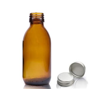 150ml Amber Glass Medicine Bottle With Aluminium Cap
