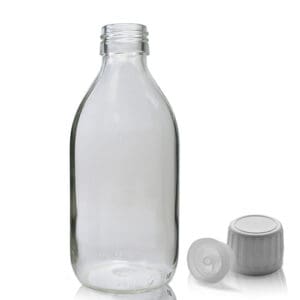 250ml Clear Glass Sirop Bottle With TE Cap