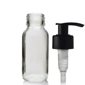 60ml Clear Glass Medicine Bottle With Lotion Pump