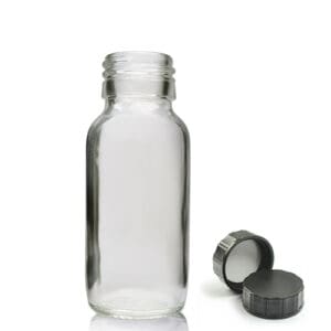 60ml Clear Glass Medicine Bottle With Screw Cap